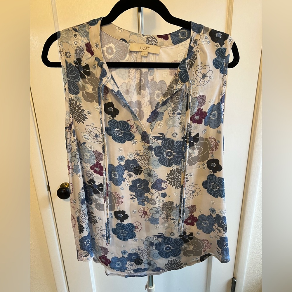 LOFT Floral Blouse - Sz L